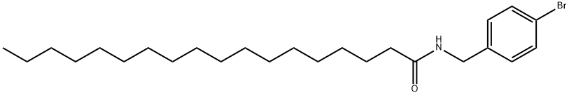 N-[(4-bromophenyl)methyl]octadecanamide Struktur