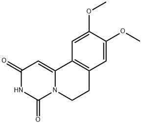 9,10-dimethoxy-6,7-dihydropyrimido[6,1-a]isoquinoline-2,4-dione Struktur