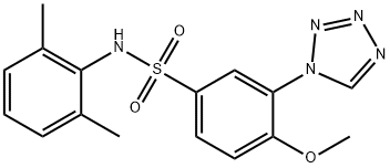 N-(2,6-dimethylphenyl)-4-methoxy-3-(tetrazol-1-yl)benzenesulfonamide Struktur