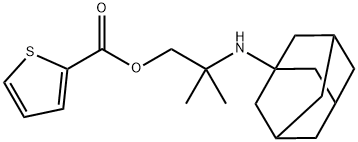 [2-(1-adamantylamino)-2-methylpropyl] thiophene-2-carboxylate Struktur