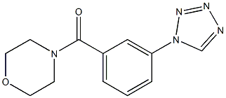 morpholin-4-yl-[3-(tetrazol-1-yl)phenyl]methanone Struktur