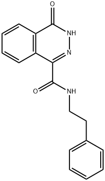 4-oxo-N-(2-phenylethyl)-3H-phthalazine-1-carboxamide Struktur