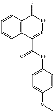 N-(4-methoxyphenyl)-4-oxo-3H-phthalazine-1-carboxamide Struktur