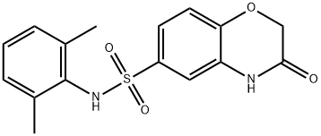 N-(2,6-dimethylphenyl)-3-oxo-4H-1,4-benzoxazine-6-sulfonamide Struktur