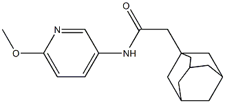 2-(1-adamantyl)-N-(6-methoxypyridin-3-yl)acetamide Struktur