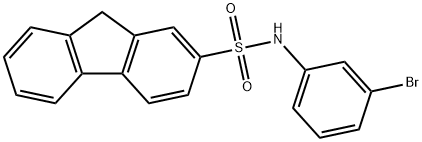 N-(3-bromophenyl)-9H-fluorene-2-sulfonamide Struktur