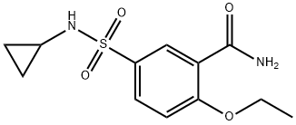 5-(cyclopropylsulfamoyl)-2-ethoxybenzamide Struktur