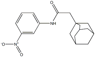 2-(1-adamantyl)-N-(3-nitrophenyl)acetamide Struktur