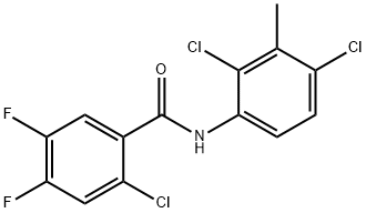 2-chloro-N-(2,4-dichloro-3-methylphenyl)-4,5-difluorobenzamide Struktur