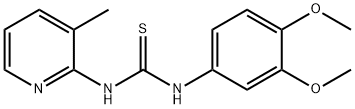 1-(3,4-dimethoxyphenyl)-3-(3-methylpyridin-2-yl)thiourea Struktur