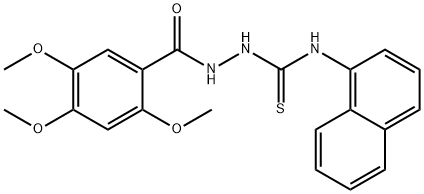 1-naphthalen-1-yl-3-[(2,4,5-trimethoxybenzoyl)amino]thiourea Struktur