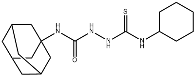 1-(1-adamantyl)-3-(cyclohexylcarbamothioylamino)urea Struktur