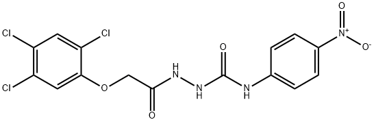 1-(4-nitrophenyl)-3-[[2-(2,4,5-trichlorophenoxy)acetyl]amino]urea Struktur