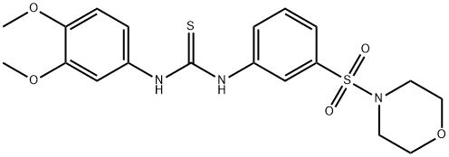 1-(3,4-dimethoxyphenyl)-3-(3-morpholin-4-ylsulfonylphenyl)thiourea Struktur