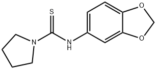 N-(1,3-benzodioxol-5-yl)pyrrolidine-1-carbothioamide Struktur