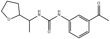 1-(3-acetylphenyl)-3-[1-(oxolan-2-yl)ethyl]urea Struktur