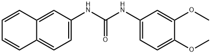 1-(3,4-dimethoxyphenyl)-3-naphthalen-2-ylurea Struktur