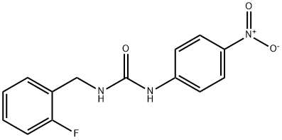 1-[(2-fluorophenyl)methyl]-3-(4-nitrophenyl)urea Struktur