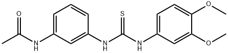 N-[3-[(3,4-dimethoxyphenyl)carbamothioylamino]phenyl]acetamide Struktur