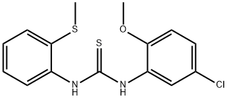 1-(5-chloro-2-methoxyphenyl)-3-(2-methylsulfanylphenyl)thiourea Struktur