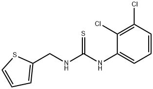 1-(2,3-dichlorophenyl)-3-(thiophen-2-ylmethyl)thiourea Struktur