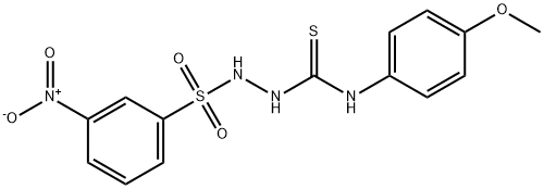 1-(4-methoxyphenyl)-3-[(3-nitrophenyl)sulfonylamino]thiourea Struktur