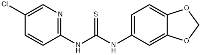 1-(1,3-benzodioxol-5-yl)-3-(5-chloropyridin-2-yl)thiourea Struktur