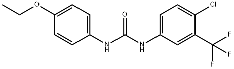 1-[4-chloro-3-(trifluoromethyl)phenyl]-3-(4-ethoxyphenyl)urea Struktur