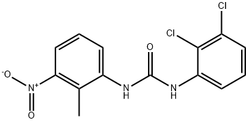 1-(2,3-dichlorophenyl)-3-(2-methyl-3-nitrophenyl)urea Struktur