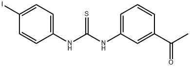 1-(3-acetylphenyl)-3-(4-iodophenyl)thiourea Struktur