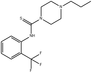 4-propyl-N-[2-(trifluoromethyl)phenyl]piperazine-1-carbothioamide Struktur