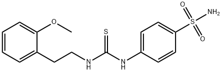 1-[2-(2-methoxyphenyl)ethyl]-3-(4-sulfamoylphenyl)thiourea Struktur