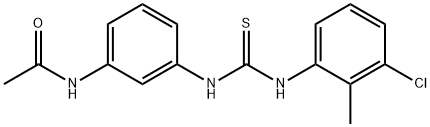 N-[3-[(3-chloro-2-methylphenyl)carbamothioylamino]phenyl]acetamide Struktur