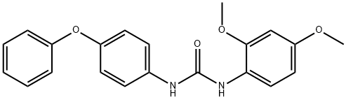 1-(2,4-dimethoxyphenyl)-3-(4-phenoxyphenyl)urea Struktur