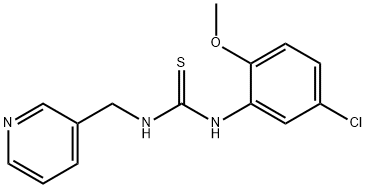 1-(5-chloro-2-methoxyphenyl)-3-(pyridin-3-ylmethyl)thiourea Struktur