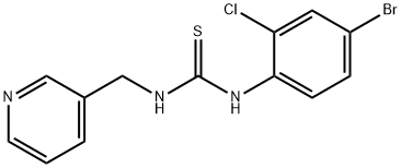 1-(4-bromo-2-chlorophenyl)-3-(pyridin-3-ylmethyl)thiourea Struktur