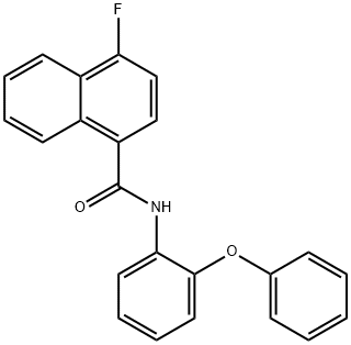 4-fluoro-N-(2-phenoxyphenyl)naphthalene-1-carboxamide Struktur