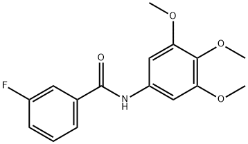 3-fluoro-N-(3,4,5-trimethoxyphenyl)benzamide Struktur