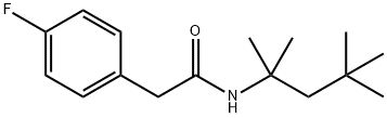 2-(4-fluorophenyl)-N-(2,4,4-trimethylpentan-2-yl)acetamide Struktur