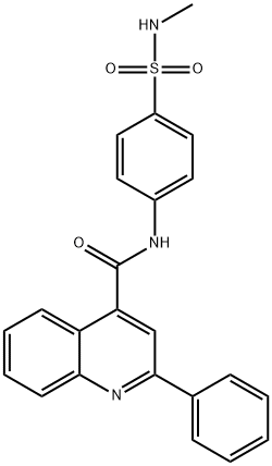 N-[4-(methylsulfamoyl)phenyl]-2-phenylquinoline-4-carboxamide Struktur