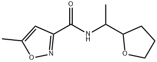 5-methyl-N-[1-(oxolan-2-yl)ethyl]-1,2-oxazole-3-carboxamide Struktur