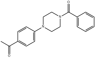 1-[4-(4-benzoylpiperazin-1-yl)phenyl]ethanone Struktur