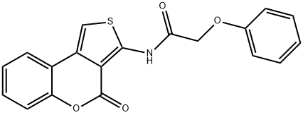 N-(4-oxothieno[3,4-c]chromen-3-yl)-2-phenoxyacetamide Struktur