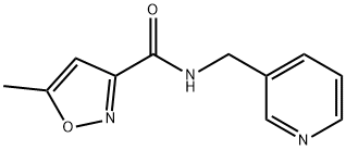 5-methyl-N-(pyridin-3-ylmethyl)-1,2-oxazole-3-carboxamide Struktur