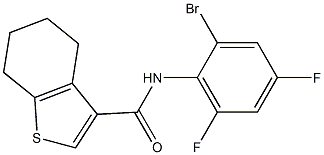 N-(2-bromo-4,6-difluorophenyl)-4,5,6,7-tetrahydro-1-benzothiophene-3-carboxamide Struktur