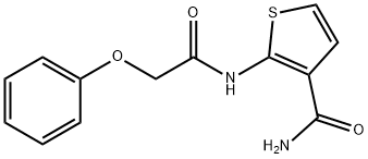 2-[(2-phenoxyacetyl)amino]thiophene-3-carboxamide Struktur