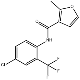 N-[4-chloro-2-(trifluoromethyl)phenyl]-2-methylfuran-3-carboxamide Struktur