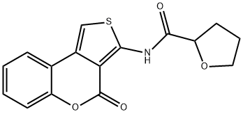 N-(4-oxothieno[3,4-c]chromen-3-yl)oxolane-2-carboxamide Struktur