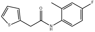 N-(4-fluoro-2-methylphenyl)-2-thiophen-2-ylacetamide Struktur