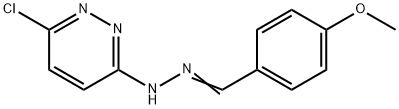 6-chloro-N-[(E)-(4-methoxyphenyl)methylideneamino]pyridazin-3-amine Struktur